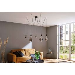 Paulmann Neordic lampa wisząca 5x60 W czarna PL50389