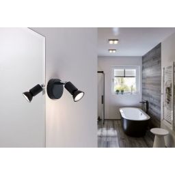 Paulmann Carolina kinkiet 1x10W antracyt/chrom 66750