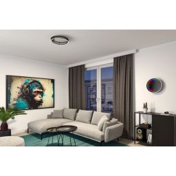 Paulmann Spaceglow plafon 1x38 W czarny PL71056