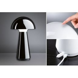 Paulmann Onzo lampa stołowa 1x2,6 W czarna PL76994