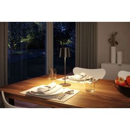 Paulmann Gilo lampa stołowa 1x2,8 W czarna PL76996