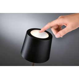 Paulmann Gilo lampa stołowa 1x2,8 W czarna PL76996