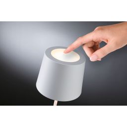 Paulmann Gilo lampa stołowa 1x2,8 W biała PL76997