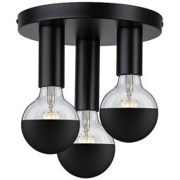 Paulmann Neordic Skogen lampa podsufitowa 3x20W czarna 79761