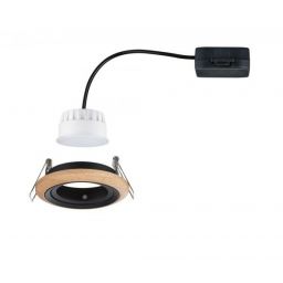 Paulmann Lanati lampa do zabudowy 1x6 W dąb olejowany, czarny mat 92238