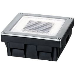 Paulmann Solar Cube lampa najazdowa zewnętrzna 1x0,24W LED stal/przezroczysty 93774