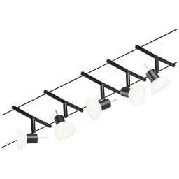 Paulmann Sheela system linkowy 5x10W czarny mat/chrom 94450