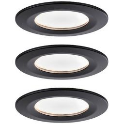 Paulmann Nova lampa do zabudowy 3x6,5W LED czarny mat 94473