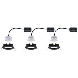 Paulmann Nova lampa do zabudowy 3x6,5W LED czarny mat 94474