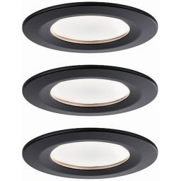 Paulmann Nova lampa do zabudowy 3x6,5W LED czarny mat 94474