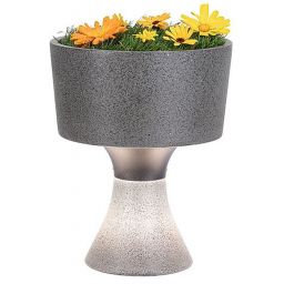 Paulmann Concrea lampa stojąca zewnętrzna 1x5,5W LED z doniczką szara 94503