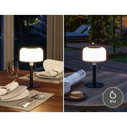 Paulmann Bartja lampa stołowa 1x1,6 W czarna PL94607