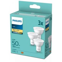 Philips Essential żarówka LED 3x4,7 W 2700 K GU10 929003038633