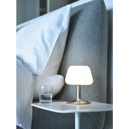 Paul Neuhaus Till lampa stołowa 1x3W LED stal/biała 4078-55
