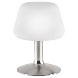 Paul Neuhaus Till lampa stołowa 1x3W LED stal/biała 4078-55