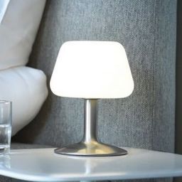 Paul Neuhaus Till lampa stołowa 1x3W LED stal/biała 4078-55