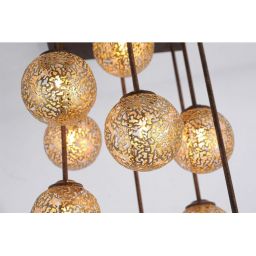 Paul Neuhaus Greta lampa podsufitowa 9x40W brązowa/rdzawa 6238-48