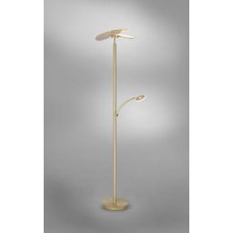 Paul Neuhaus Artur lampa stojąca 2x21W/1x6W mosiądz mat 673-60