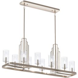 Quintiesse Kimrose lampa wisząca 10x40 W polerowany nikiel QN-KIMROSE10-PN