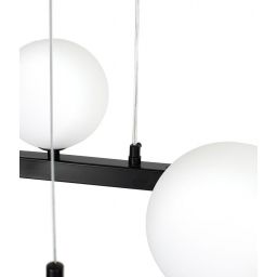 Moosee Alure Oval lampa wisząca 20x5 W biała-czarna MSE1501100550