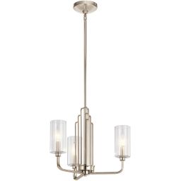 Quintiesse Kimrose lampa wisząca 3x40 W polerowany nikiel QN-KIMROSE3-PN