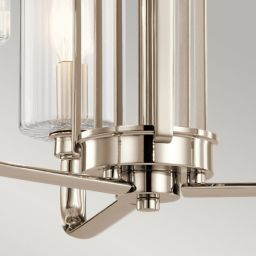 Quintiesse Kimrose lampa wisząca 3x40 W polerowany nikiel QN-KIMROSE3-PN