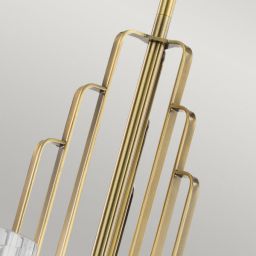 Quintiesse Kimrose lampa wisząca 6x40 W szczotkowany naturalny mosiądz QN-KIMROSE6-BNB