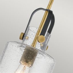 Quintiesse Kitner lampa wisząca 1x60 W mosiądz QN-KITNER-P-NBR