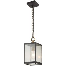 Quintiesse Lahden lampa wisząca zewnętrzna 1x60 W postarzany cynk QN-LAHDEN8-M-WZC