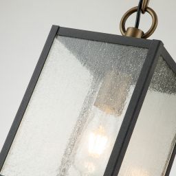 Quintiesse Lahden lampa wisząca zewnętrzna 1x60 W postarzany cynk QN-LAHDEN8-M-WZC