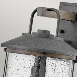 Quintiesse Lakehouse kinkiet zewnętrzny 1x60 W jasne drewno/postarzany cynk QN-LAKEHOUSE2-S-DZ