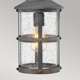 Quintiesse Lakehouse lampa wisząca zewnętrzna 1x60 W jasne drewno, postarzany cynk QN-LAKEHOUSE8-S-DZ