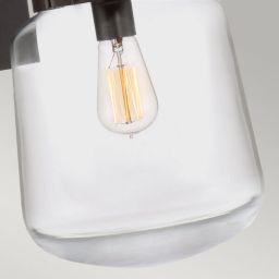 Quintiesse Lasalle kinkiet zewnętrzny 1x60 W zachodni brąz/przezroczysty QN-LASALLE-S-WT