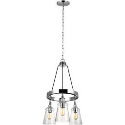 Quintiesse Loras lampa wisząca 3x60 W chrom QN-LORAS3