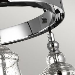 Quintiesse Loras lampa wisząca 3x60 W chrom QN-LORAS3