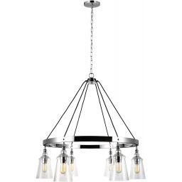Quintiesse Loras lampa wisząca 6x60 W chrom QN-LORAS6