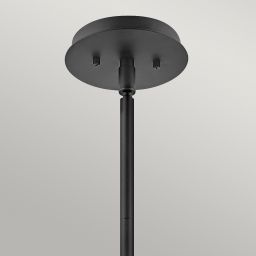 Quintiesse Lotus lampa wisząca 1x60 W czarna-przezroczysta QN-LOTUS-P-BLK