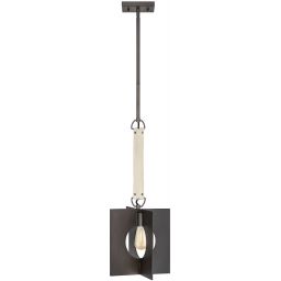 Quintiesse Ludlow lampa wisząca 1x60 W szczotkowany grafit  QN-LUDLOW-1P-GR