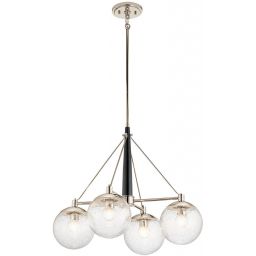 Quintiesse Marilyn lampa wisząca 4x60 W polerowany nikiel QN-MARILYN4