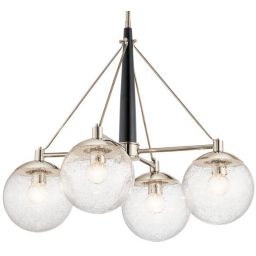 Quintiesse Marilyn lampa wisząca 4x60 W polerowany nikiel QN-MARILYN4