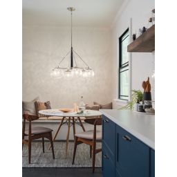 Quintiesse Marilyn lampa wisząca 6x60 W polerowany nikiel QN-MARILYN6