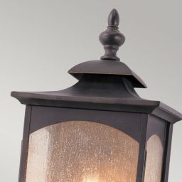 Quintiesse Market Square kinkiet zewnętrzny 3x60 W olejowany brąz QN-MARKET-SQUARE-L