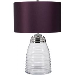 Quintiesse Milne lampa stołowa 1x60 W 1x7 W LED fioletowa QN-MILNE-TL-AUB