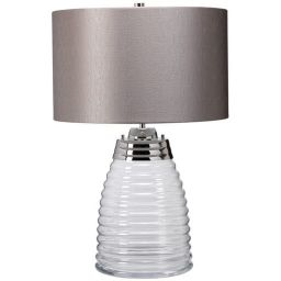 Quintiesse Milne lampa stołowa 1x60 W 1x7 W LED szara QN-MILNE-TL-GREY