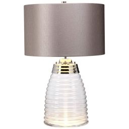 Quintiesse Milne lampa stołowa 1x60 W 1x7 W LED szara QN-MILNE-TL-GREY