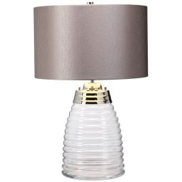 Quintiesse Milne lampa stołowa 1x60 W 1x7 W LED szara QN-MILNE-TL-GREY