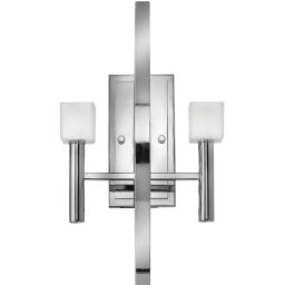 Quintiesse Mondo kinkiet 2x3 W polerowany chrom/biały QN-MONDO2