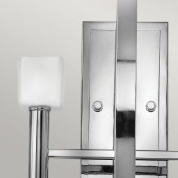 Quintiesse Mondo kinkiet 2x3 W polerowany chrom/biały QN-MONDO2