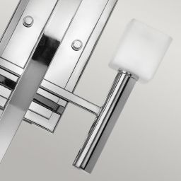 Quintiesse Mondo kinkiet 2x3 W polerowany chrom/biały QN-MONDO2