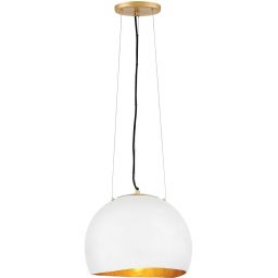 Quintiesse Nula lampa wisząca 1x100 W biała-złota QN-NULA-1P